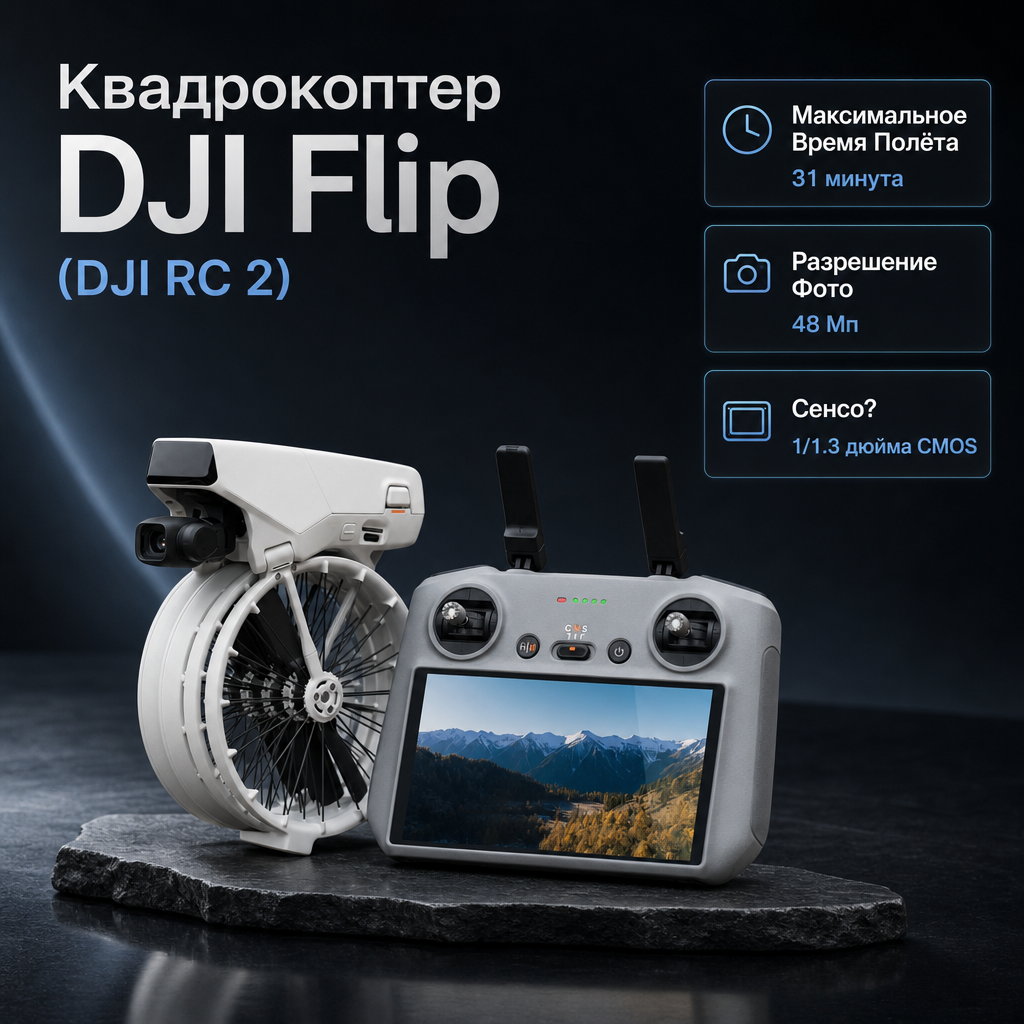 Квадрокоптер DJI Flip (DJI RC 2)