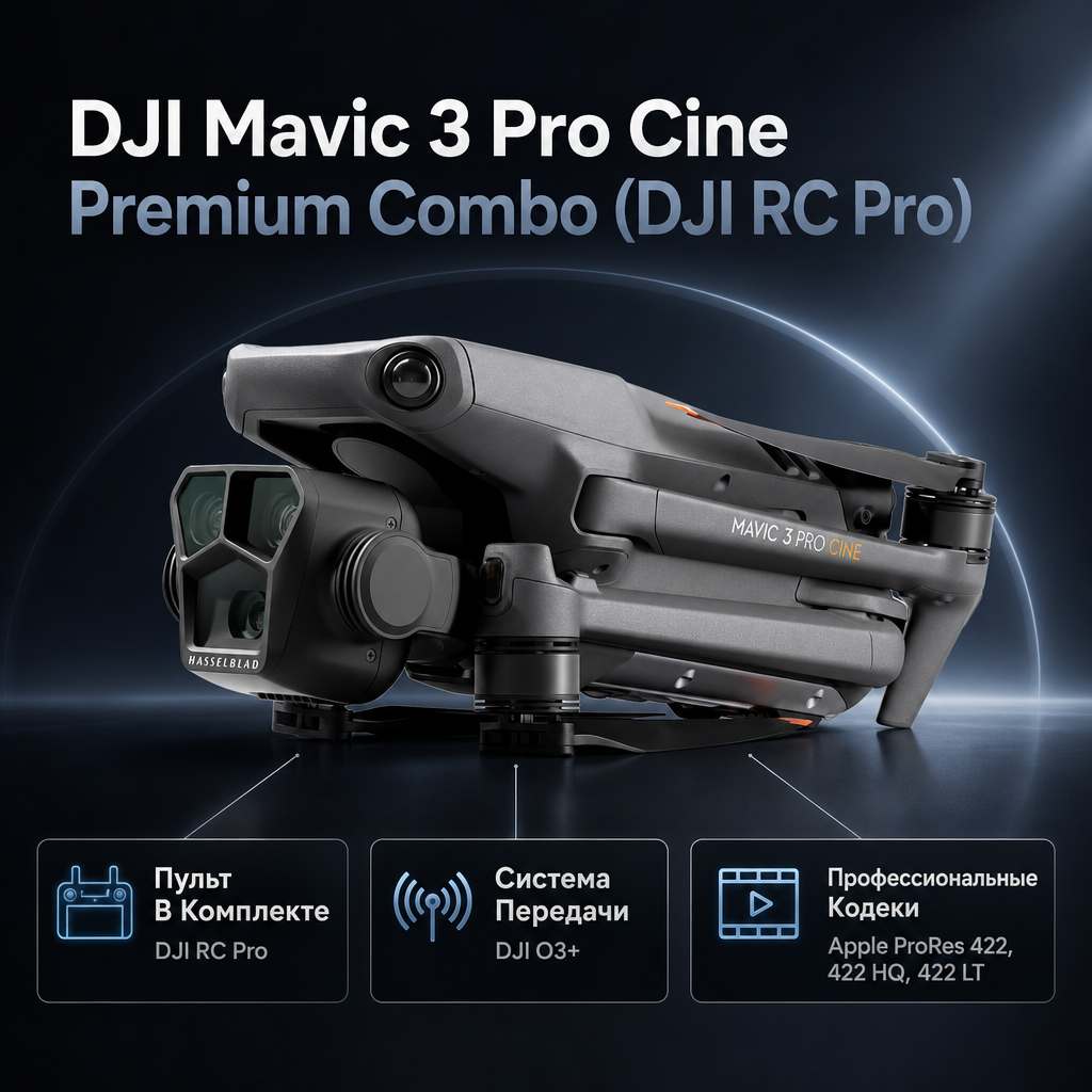 DJI Mavic 3 Pro Cine Premium Combo (DJI RC Pro) — инфографика