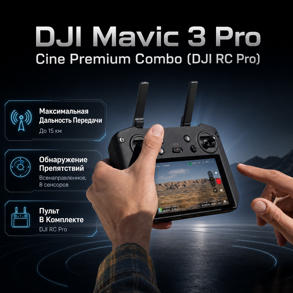 DJI Mavic 3 Pro Cine Premium Combo (DJI RC Pro) — инфографика