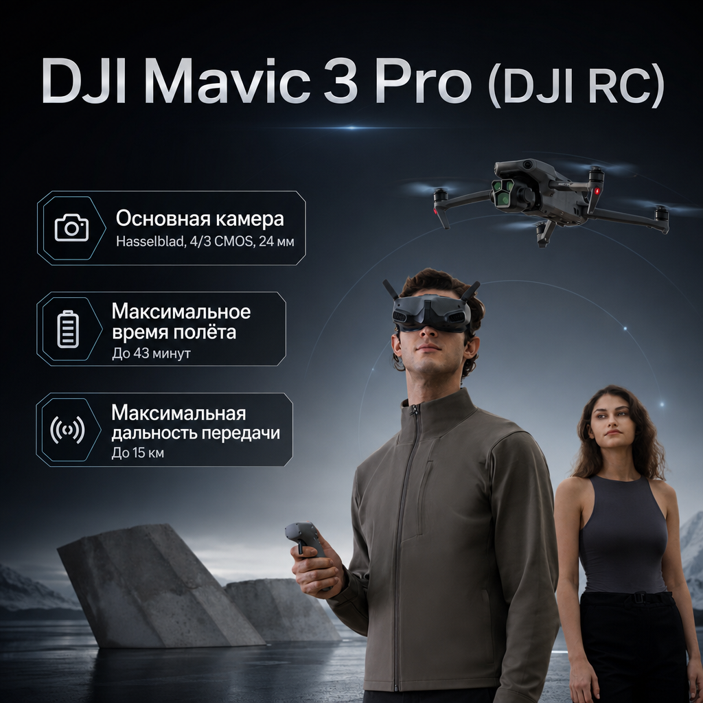 DJI Mavic 3 Pro (DJI RC) — инфографика