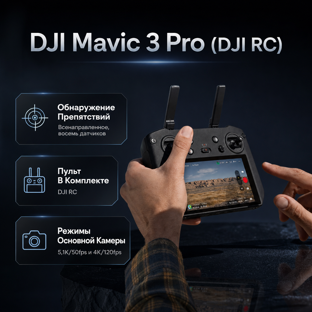 DJI Mavic 3 Pro (DJI RC) — инфографика