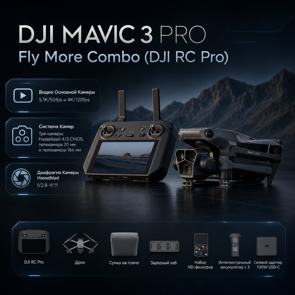 DJI Mavic 3 Pro Fly More Combo (DJI RC Pro)