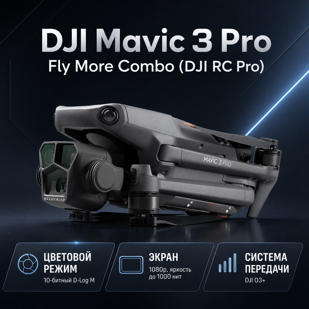 DJI Mavic 3 Pro Fly More Combo (DJI RC Pro) — инфографика