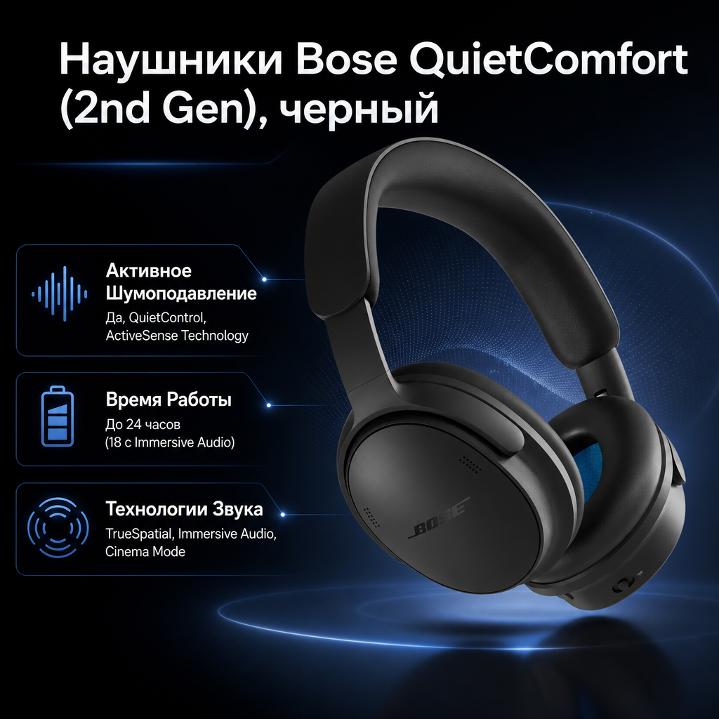 Наушники Bose QuietComfort (2nd Gen), черный