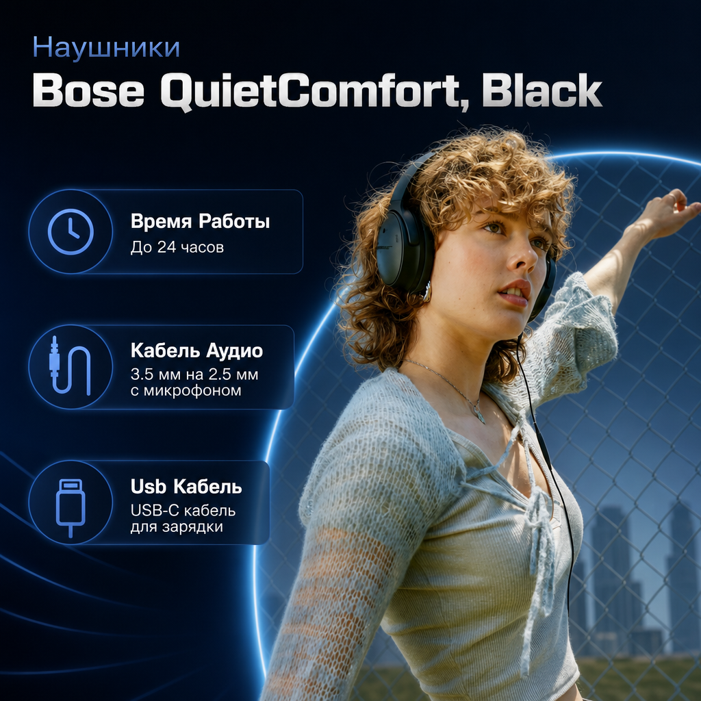 Bose QuietComfort Headphones - BLACK