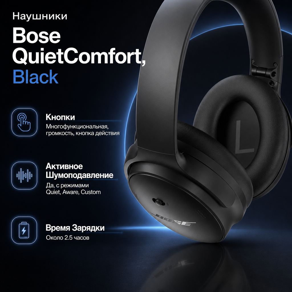 Bose QuietComfort Headphones - BLACK
