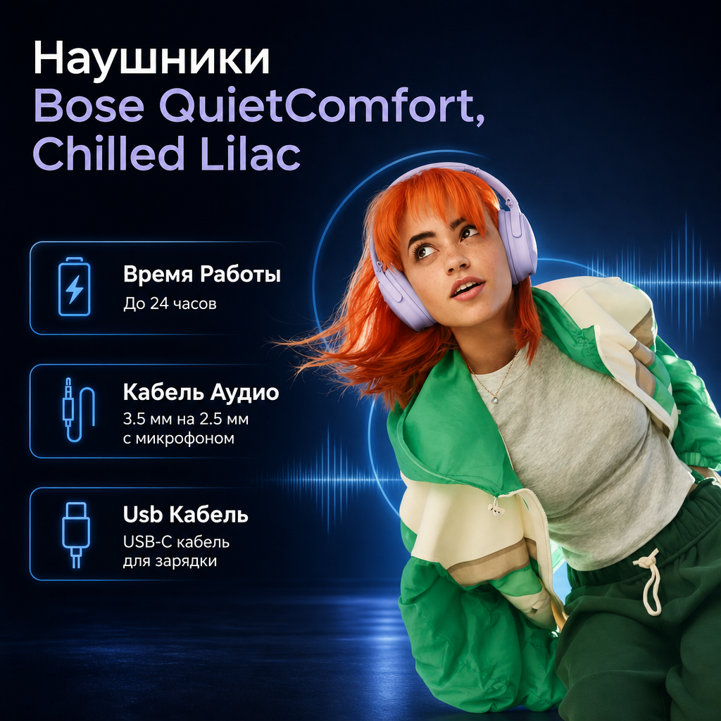 Bose QuietComfort Headphones - CHILLED LILAC