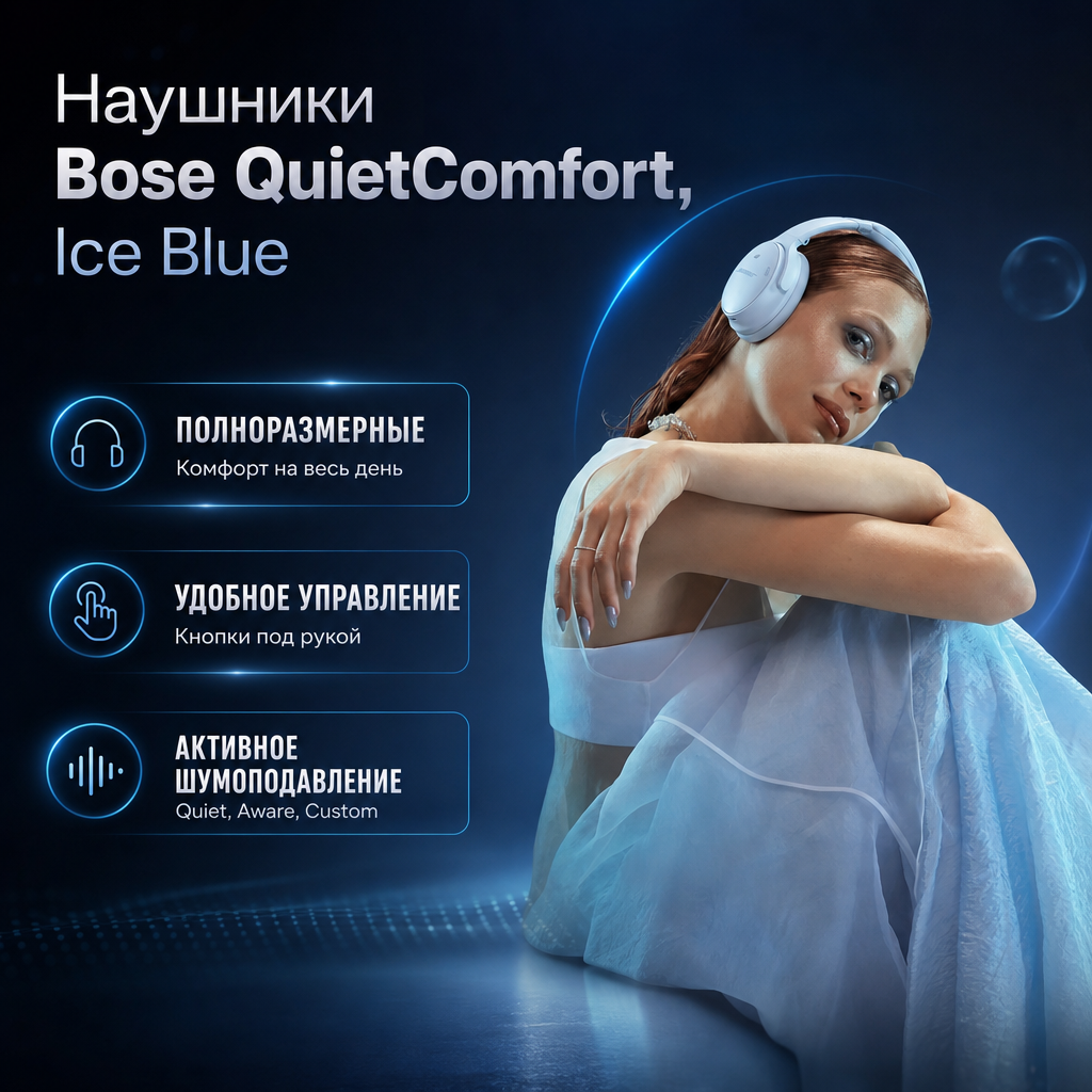 Bose QuietComfort Headphones - ICE BLUE