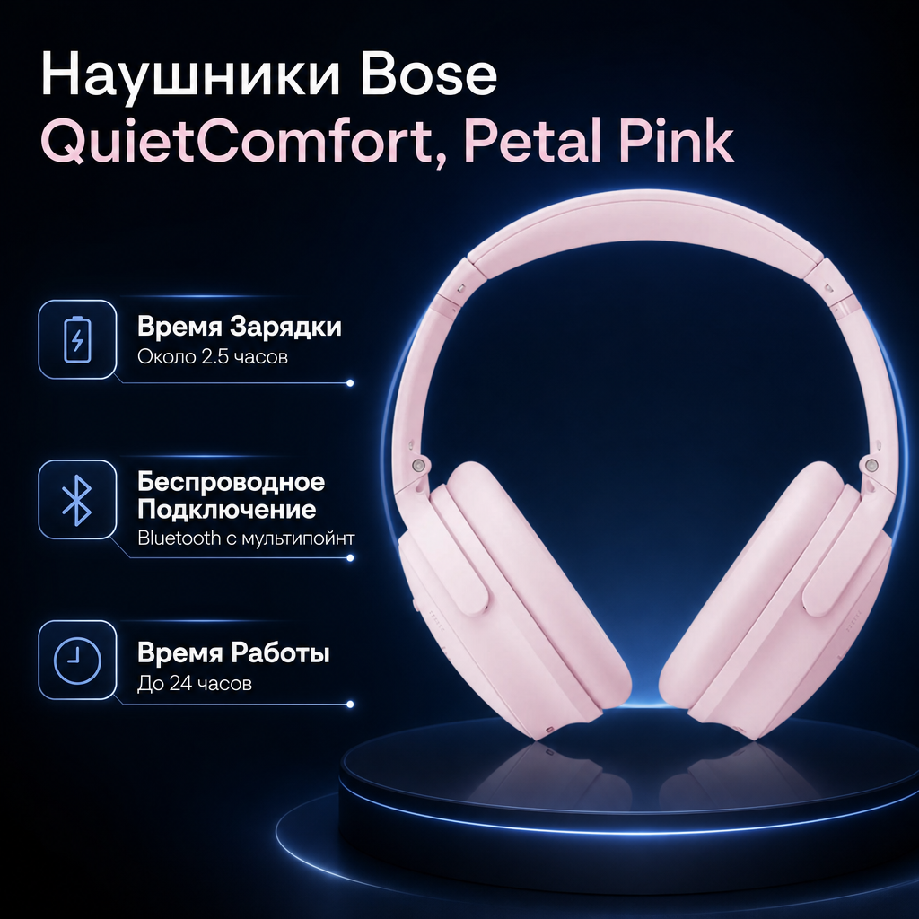 Bose QuietComfort Headphones - PETAL PINK