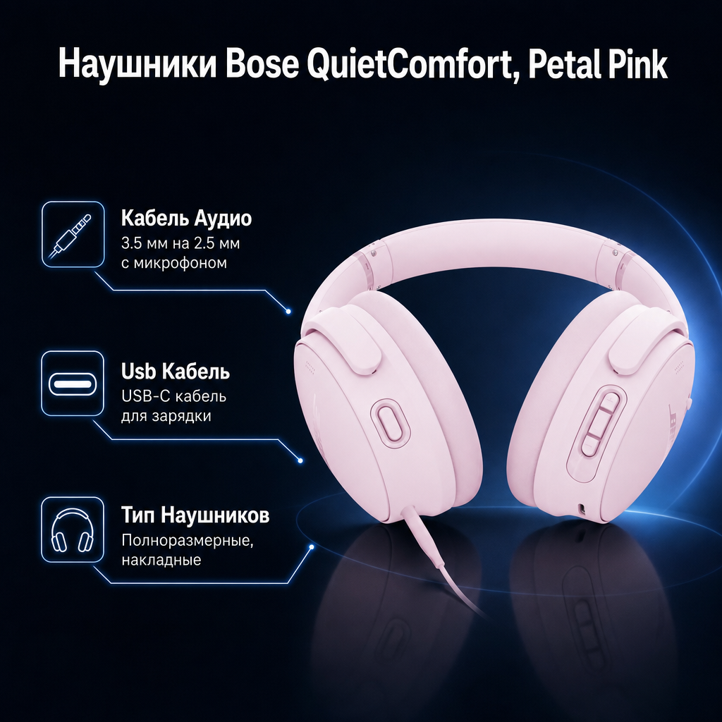 Bose QuietComfort Headphones - PETAL PINK
