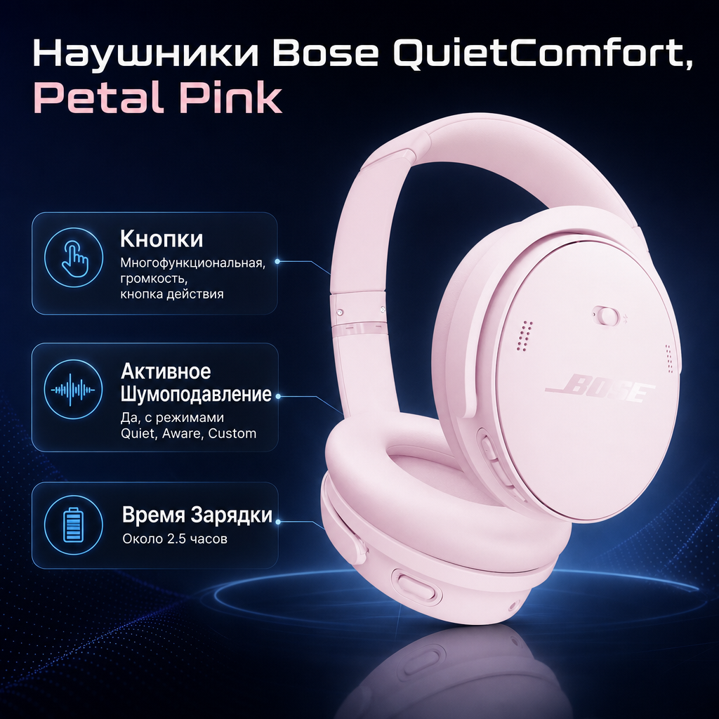 Bose QuietComfort Headphones - PETAL PINK