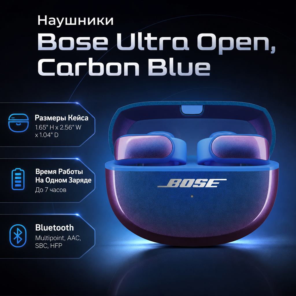 Bose Ultra Open Earbuds - CARBON BLUE