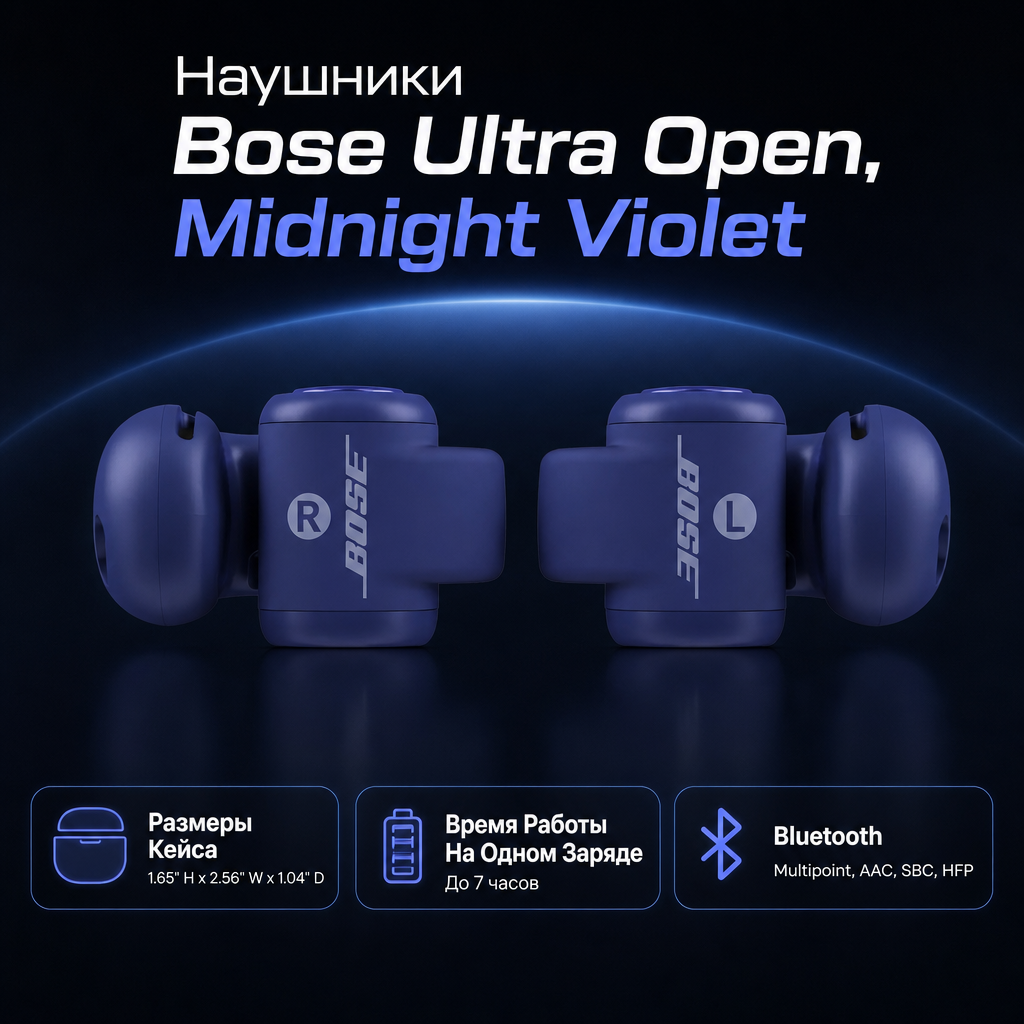 Bose Ultra Open Earbuds - MIDNIGHT VIOLET
