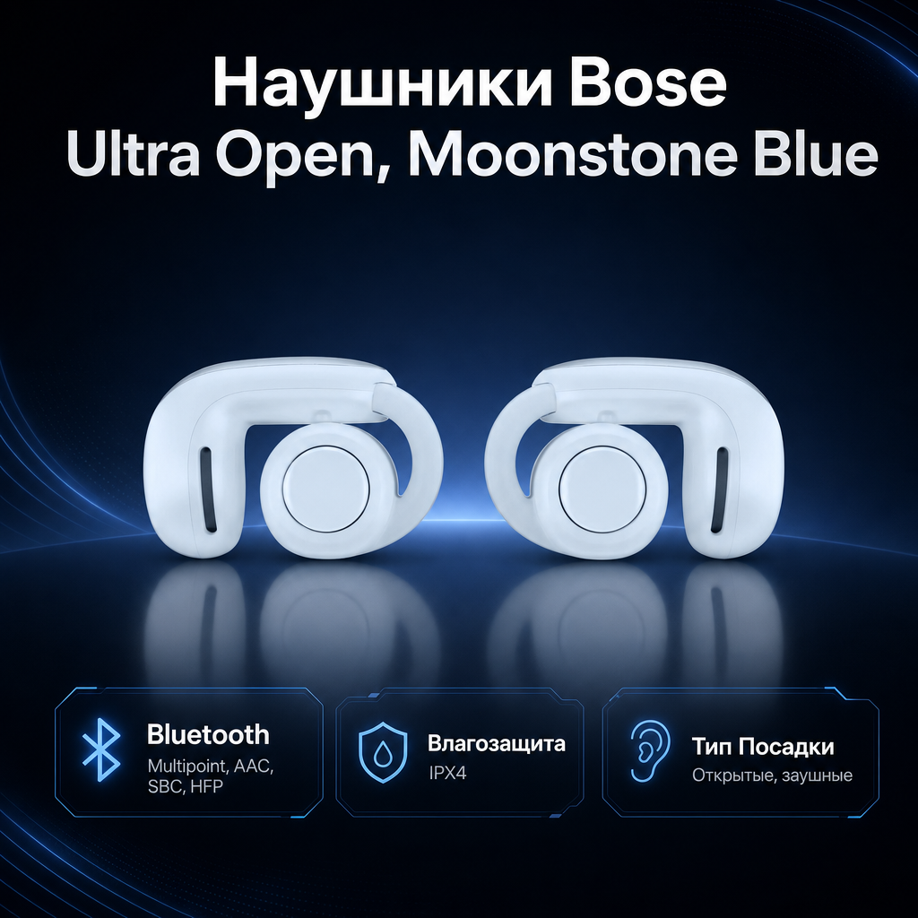 Bose Ultra Open Earbuds - MOONSTONE BLUE