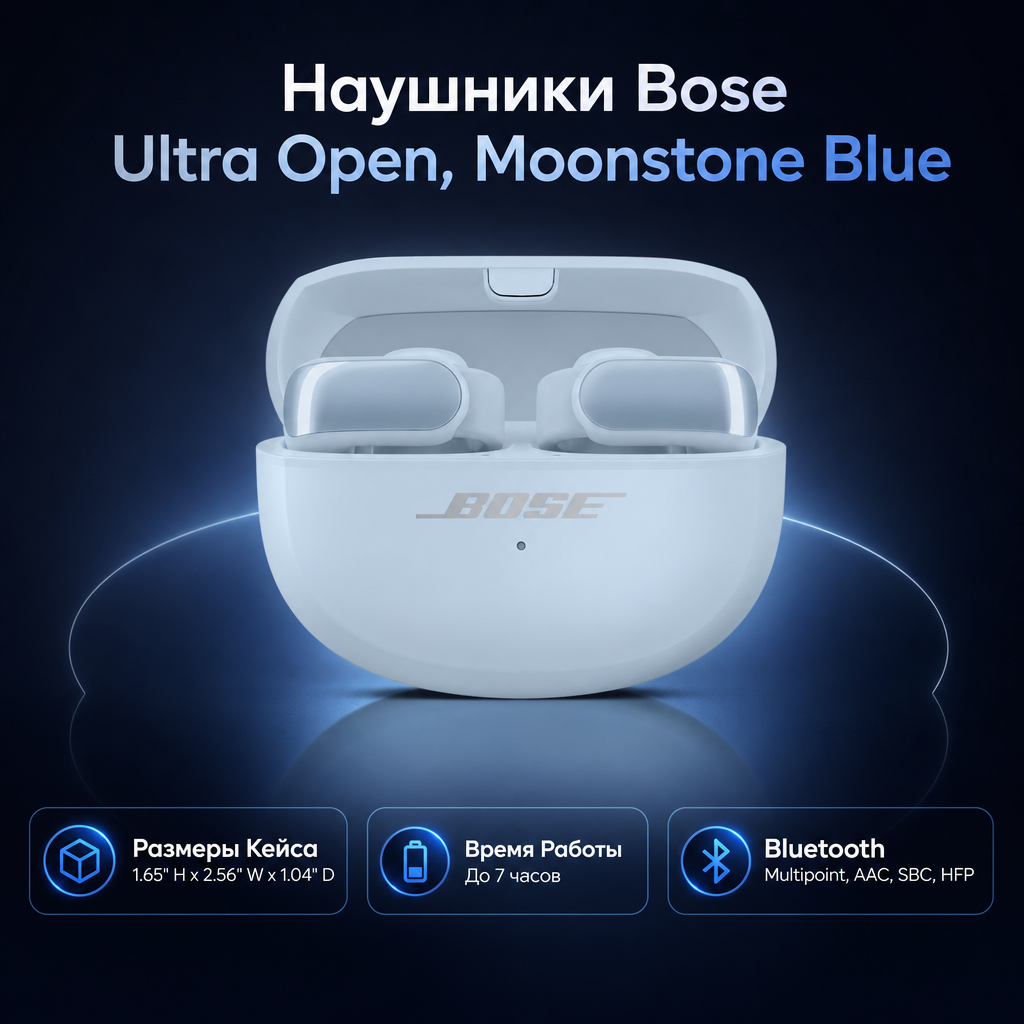 Bose Ultra Open Earbuds - MOONSTONE BLUE