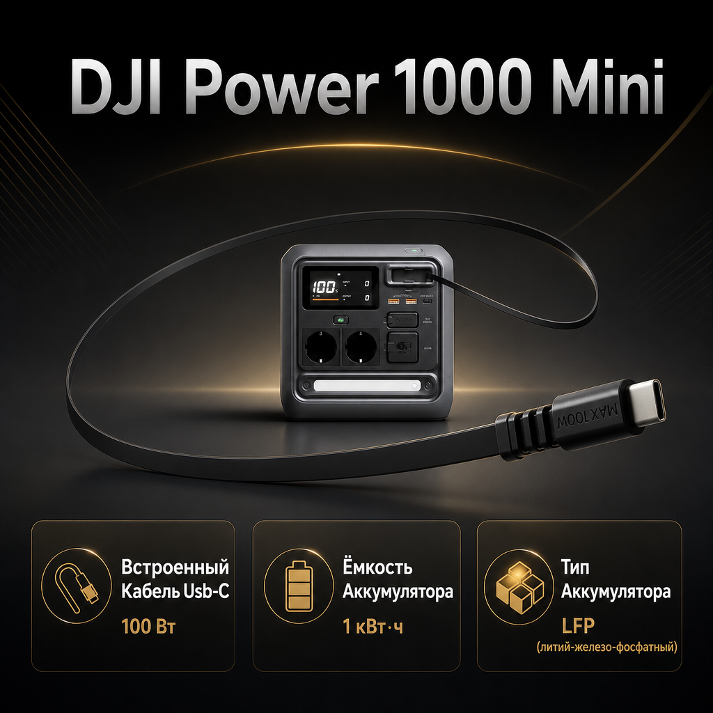 Инфографика: DJI Power 1000 Mini