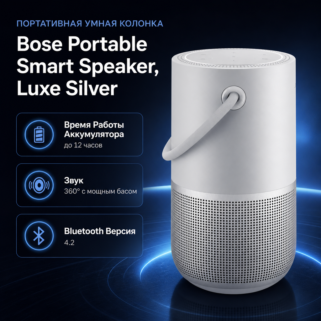 Bose Portable Smart Speaker - LUXE SILVER