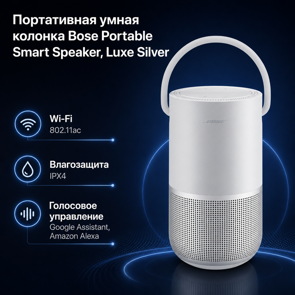 Bose Portable Smart Speaker - LUXE SILVER