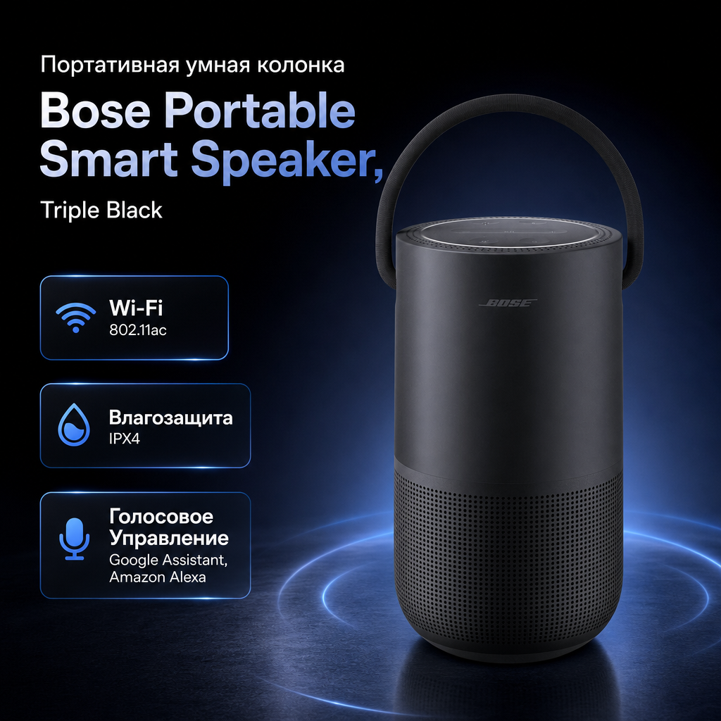 Bose Portable Smart Speaker - TRIPLE BLACK