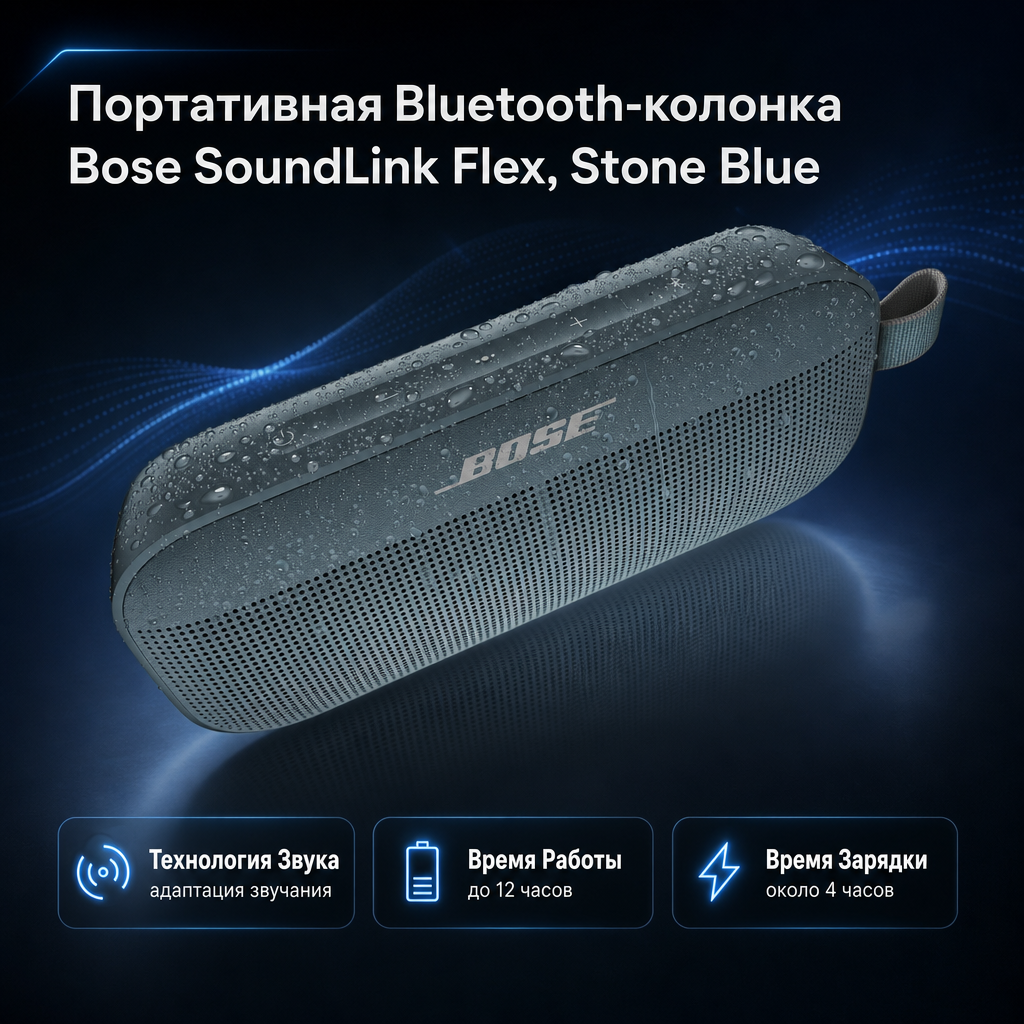 Bose SoundLink Flex Bluetooth Speaker​ - STONE BLUE