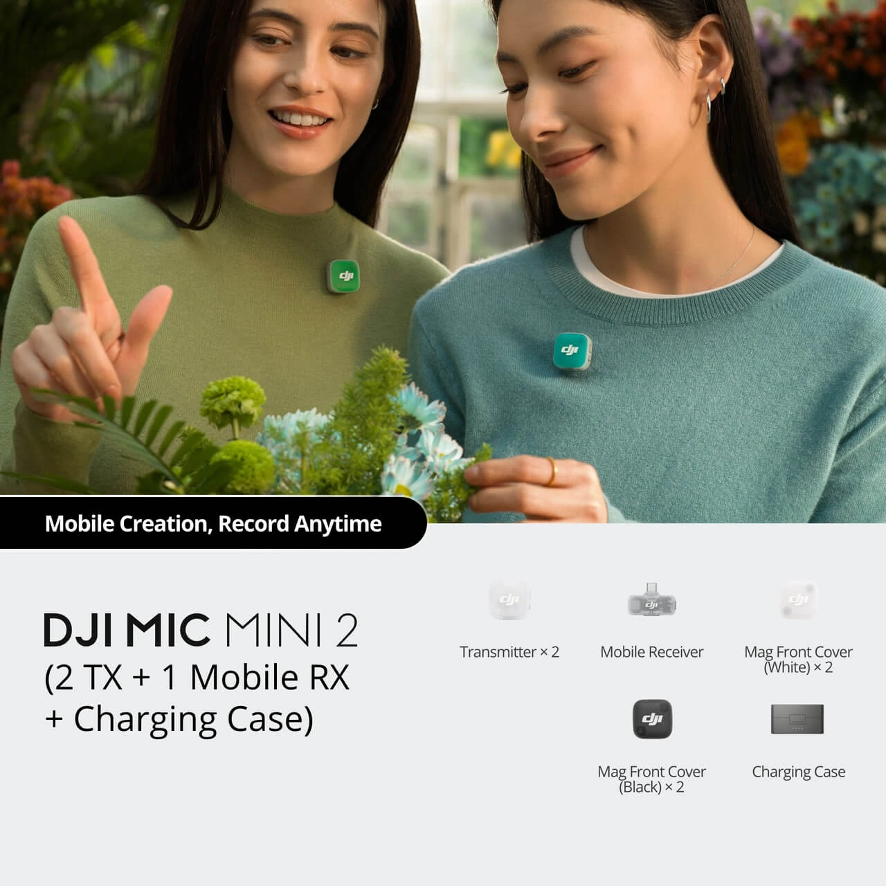 DJI Mic Mini 2 (2 TX + 1 Mobile RX + Charging Case) — фото 2