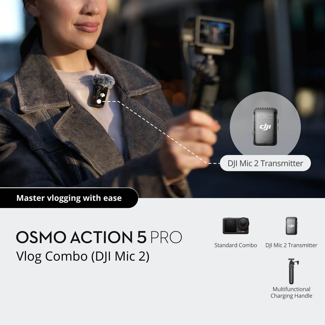 Osmo Action 5 Pro Vlog Combo (DJI Mic 2) — фото 2