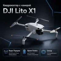 Квадрокоптер с камерой DJI Lito X1 — инфографика