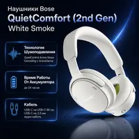 Наушники Bose QuietComfort (2nd Gen) White Smoke — инфографика