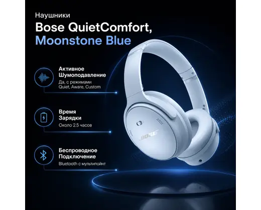 Bose QuietComfort Headphones - MOONSTONE BLUE