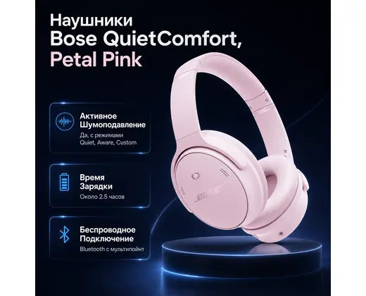 Bose QuietComfort Headphones - PETAL PINK