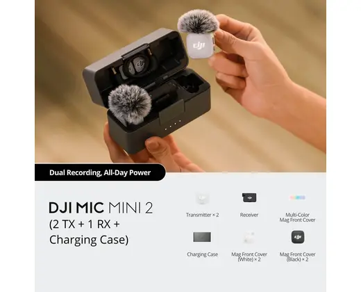 DJI Mic Mini 2 (2 TX + 1 RX + Charging Case) — фото 1